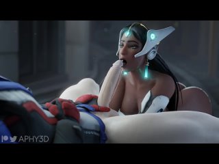 symmetra - bwc; blowjob; 3d sex porno hentai; (by @aphy3d) [overwatch]